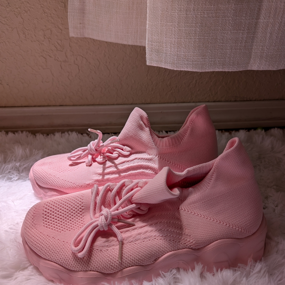 Pink Knit Sneakers SIZE 9